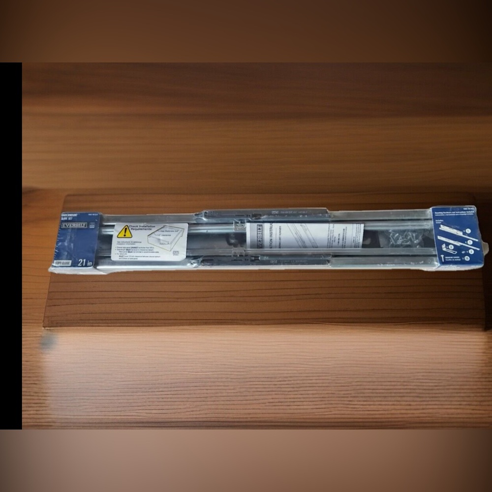 Everbilt 21” Undermount Soft Close Cabinet Drawer Slide Set NEW